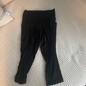 Athleta cropped high waisted leggings size medium